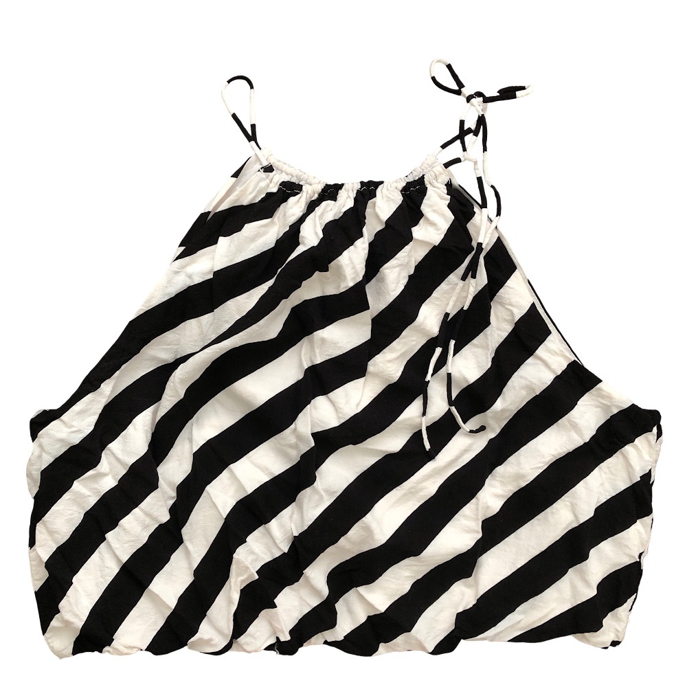 Nine West Black and White Striped Tank Top
